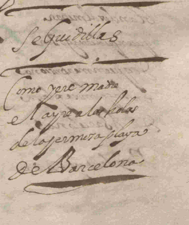 Detalle del folio 172r del manuscrito E-Mtnt BC RM RM/3857 con el texto poético de De la hermosa playa de Barcelona