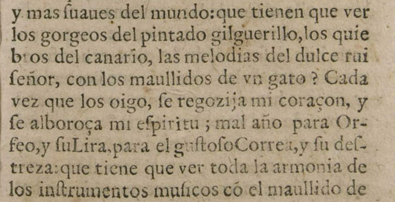 Final de la página 75 de la primera edición de la segunda parte de El Criticón de Baltasar Gracián publicada en 1653. Ejemplar E-Mn R/34750 V.2